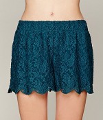 Shop the look Scalloped Lace Skort by Free People.