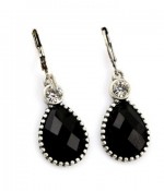 black earrings