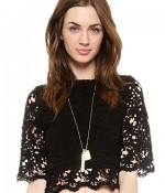 black lace top