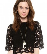 black lace top