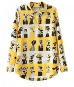 cartoon blouse