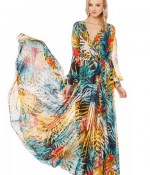 maxi print dress